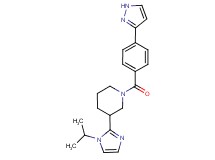 3-(1-isopropyl-1H-imidazol-2-yl)-1-[4-(1H-pyrazol-3-yl)benzoyl]piperidine