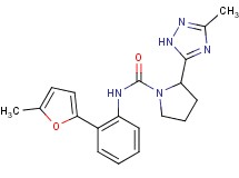 N-[2-(5-methyl-2-furyl)phenyl]-2-(3-methyl-1H-1,2,4-triazol-5-yl)pyrrolidine-1-carboxamide