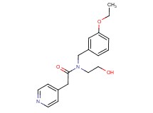 N-(3-ethoxybenzyl)-N-(2-hydroxyethyl)-2-pyridin-4-ylacetamide