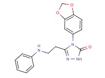 5-(2-anilinoethyl)-4-(1,3-benzodioxol-5-yl)-2,4-dihydro-3H-1,2,4-triazol-3-one