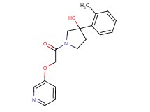 3-(2-methylphenyl)-1-[(pyridin-3-yloxy)acetyl]pyrrolidin-3-ol