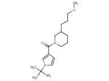 1-[(1-tert-butyl-1H-pyrrol-3-yl)carbonyl]-3-(3-methoxypropyl)piperidine