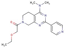7-(ethoxyacetyl)-N,N-dimethyl-2-pyridin-4-yl-5,6,7,8-tetrahydropyrido[3,4-d]pyrimidin-4-amine