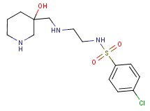 4-chloro-N-(2-{[(3-hydroxy-3-piperidinyl)methyl]amino}ethyl)benzenesulfonamide dihydrochloride
