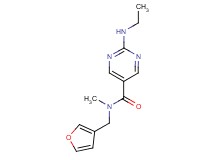 2-(ethylamino)-N-(3-furylmethyl)-N-methyl-5-pyrimidinecarboxamide