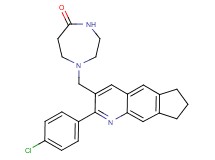 1-{[2-(4-chlorophenyl)-7,8-dihydro-6H-cyclopenta[g]quinolin-3-yl]methyl}-1,4-diazepan-5-one