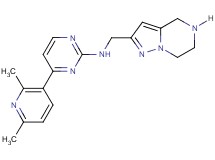 4-(2,6-dimethyl-3-pyridinyl)-N-(4,5,6,7-tetrahydropyrazolo[1,5-a]pyrazin-2-ylmethyl)-2-pyrimidinamine dihydrochloride