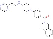 1-[4-(3,4-dihydro-2(1H)-isoquinolinylcarbonyl)phenyl]-N-[2-(2-pyrazinyl)ethyl]-4-piperidinamine