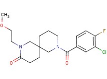 8-(3-chloro-4-fluorobenzoyl)-2-(2-methoxyethyl)-2,8-diazaspiro[5.5]undecan-3-one