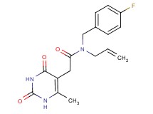 N-allyl-N-(4-fluorobenzyl)-2-(6-methyl-2,4-dioxo-1,2,3,4-tetrahydropyrimidin-5-yl)acetamide