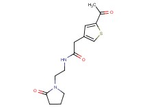 2-(5-acetyl-3-thienyl)-N-[2-(2-oxo-1-pyrrolidinyl)ethyl]acetamide