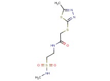 N-{2-[(methylamino)sulfonyl]ethyl}-2-[(5-methyl-1,3,4-thiadiazol-2-yl)thio]acetamide