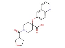 4-(quinolin-6-yloxy)-1-(tetrahydrofuran-3-ylcarbonyl)piperidine-4-carboxylic acid