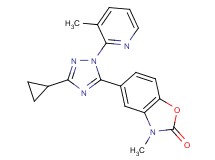 5-[3-cyclopropyl-1-(3-methylpyridin-2-yl)-1H-1,2,4-triazol-5-yl]-3-methyl-1,3-benzoxazol-2(3H)-one