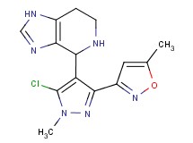 4-[5-chloro-1-methyl-3-(5-methylisoxazol-3-yl)-1H-pyrazol-4-yl]-4,5,6,7-tetrahydro-1H-imidazo[4,5-c]pyridine