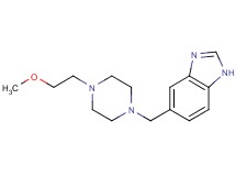 5-{[4-(2-methoxyethyl)-1-piperazinyl]methyl}-1H-benzimidazole bis(trifluoroacetate)