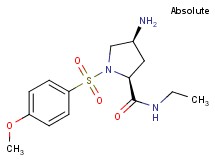 (4S)-4-amino-N-ethyl-1-[(4-methoxyphenyl)sulfonyl]-L-prolinamide