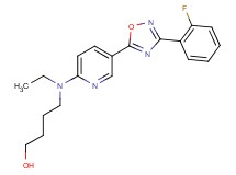 4-(ethyl{5-[3-(2-fluorophenyl)-1,2,4-oxadiazol-5-yl]-2-pyridinyl}amino)-1-butanol