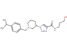 N-(3-hydroxypropyl)-1-[1-(4-isopropylbenzyl)-3-piperidinyl]-1H-1,2,3-triazole-4-carboxamide
