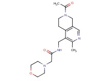N-[(7-acetyl-3-methyl-5,6,7,8-tetrahydro-2,7-naphthyridin-4-yl)methyl]-2-(4-morpholinyl)acetamide