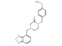 4-(2,1,3-benzoxadiazol-4-ylmethyl)-1-(4-methoxybenzyl)-2-piperazinone