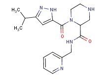 1-[(3-isopropyl-1H-pyrazol-5-yl)carbonyl]-N-(2-pyridinylmethyl)-2-piperazinecarboxamide