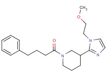 3-[1-(2-methoxyethyl)-1H-imidazol-2-yl]-1-(4-phenylbutanoyl)piperidine
