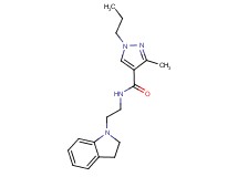 N-[2-(2,3-dihydro-1H-indol-1-yl)ethyl]-3-methyl-1-propyl-1H-pyrazole-4-carboxamide