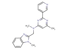 N,6-dimethyl-N-[(1-methyl-1H-benzimidazol-2-yl)methyl]-2-pyridin-3-ylpyrimidin-4-amine