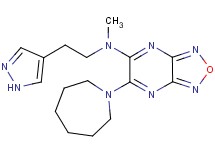 6-(1-azepanyl)-N-methyl-N-[2-(1H-pyrazol-4-yl)ethyl][1,2,5]oxadiazolo[3,4-b]pyrazin-5-amine