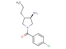 (3R*,4S*)-1-(4-chlorobenzoyl)-4-propyl-3-pyrrolidinamine