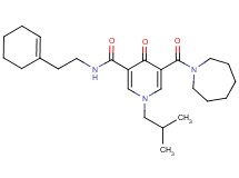 5-(1-azepanylcarbonyl)-N-[2-(1-cyclohexen-1-yl)ethyl]-1-isobutyl-4-oxo-1,4-dihydro-3-pyridinecarboxamide