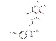 N-[2-(5-cyano-2-methyl-1H-indol-3-yl)ethyl]-1,4,6-trimethyl-2-oxo-1,2-dihydropyridine-3-carboxamide
