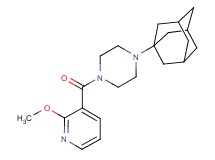 1-(1-adamantyl)-4-[(2-methoxy-3-pyridinyl)carbonyl]piperazine