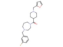 1-(3-fluorobenzyl)-4-{[1-(2-furylmethyl)-4-piperidinyl]carbonyl}-1,4-diazepane