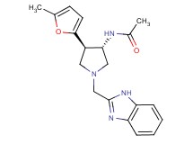 N-[(3S*,4R*)-1-(1H-benzimidazol-2-ylmethyl)-4-(5-methyl-2-furyl)-3-pyrrolidinyl]acetamide
