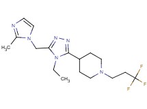 4-{4-ethyl-5-[(2-methyl-1H-imidazol-1-yl)methyl]-4H-1,2,4-triazol-3-yl}-1-(3,3,3-trifluoropropyl)piperidine