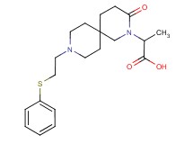 2-{3-oxo-9-[2-(phenylthio)ethyl]-2,9-diazaspiro[5.5]undec-2-yl}propanoic acid