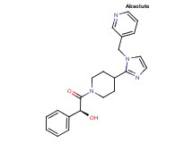 (1S)-2-oxo-1-phenyl-2-{4-[1-(3-pyridinylmethyl)-1H-imidazol-2-yl]-1-piperidinyl}ethanol