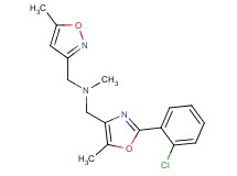 1-[2-(2-chlorophenyl)-5-methyl-1,3-oxazol-4-yl]-N-methyl-N-[(5-methylisoxazol-3-yl)methyl]methanamine