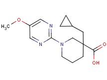 3-(cyclopropylmethyl)-1-(5-methoxy-2-pyrimidinyl)-3-piperidinecarboxylic acid