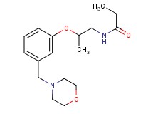N-{2-[3-(4-morpholinylmethyl)phenoxy]propyl}propanamide