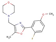 4-{[2-(2-fluoro-5-methoxyphenyl)-5-methyl-1,3-oxazol-4-yl]methyl}morpholine