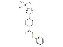 [1-methyl-1-(1-{1-[(phenylthio)acetyl]-4-piperidinyl}-1H-1,2,3-triazol-4-yl)ethyl]amine trifluoroacetate