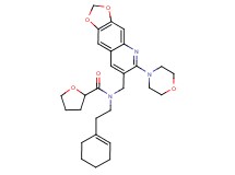 N-[2-(1-cyclohexen-1-yl)ethyl]-N-{[6-(4-morpholinyl)[1,3]dioxolo[4,5-g]quinolin-7-yl]methyl}tetrahydro-2-furancarboxamide