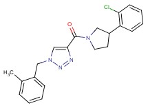 4-{[3-(2-chlorophenyl)-1-pyrrolidinyl]carbonyl}-1-(2-methylbenzyl)-1H-1,2,3-triazole