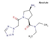 (4S)-4-amino-N,N-diethyl-1-(2H-tetrazol-2-ylacetyl)-L-prolinamide