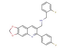 (2-fluorobenzyl){[6-(4-fluorophenyl)[1,3]dioxolo[4,5-g]quinolin-7-yl]methyl}amine
