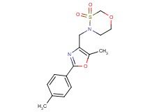 4-{[5-methyl-2-(4-methylphenyl)-1,3-oxazol-4-yl]methyl}-1,3,4-oxathiazinane 3,3-dioxide