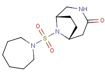 (1S*,6R*)-9-(azepan-1-ylsulfonyl)-3,9-diazabicyclo[4.2.1]nonan-4-one